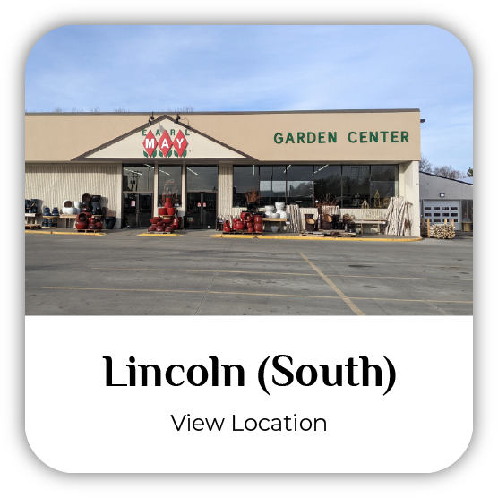 South Lincoln, Nebraska, Earl May Garden Center storefront.